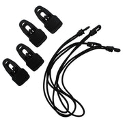 4 TORNADO®CLIP GROSS, SCHWARZ + 4 SEGELEINBINDER 4 MM, 26,5 CM Segeleinbinder SEILFLECHTER Tauwerk GmbH 