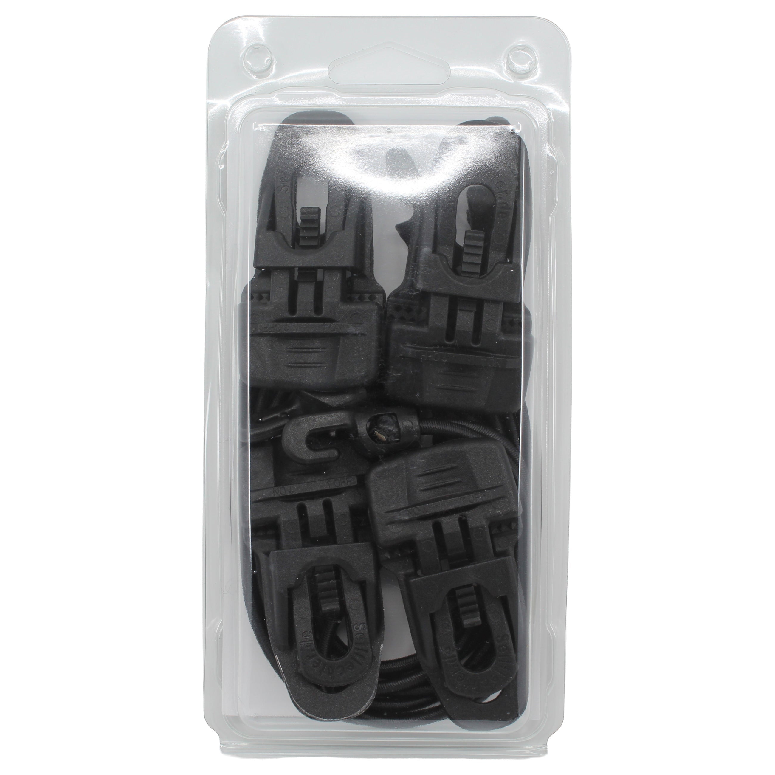 4 TORNADO®CLIP GROSS, SCHWARZ + 4 SEGELEINBINDER 4 MM, 26,5 CM Segeleinbinder SEILFLECHTER Tauwerk GmbH 