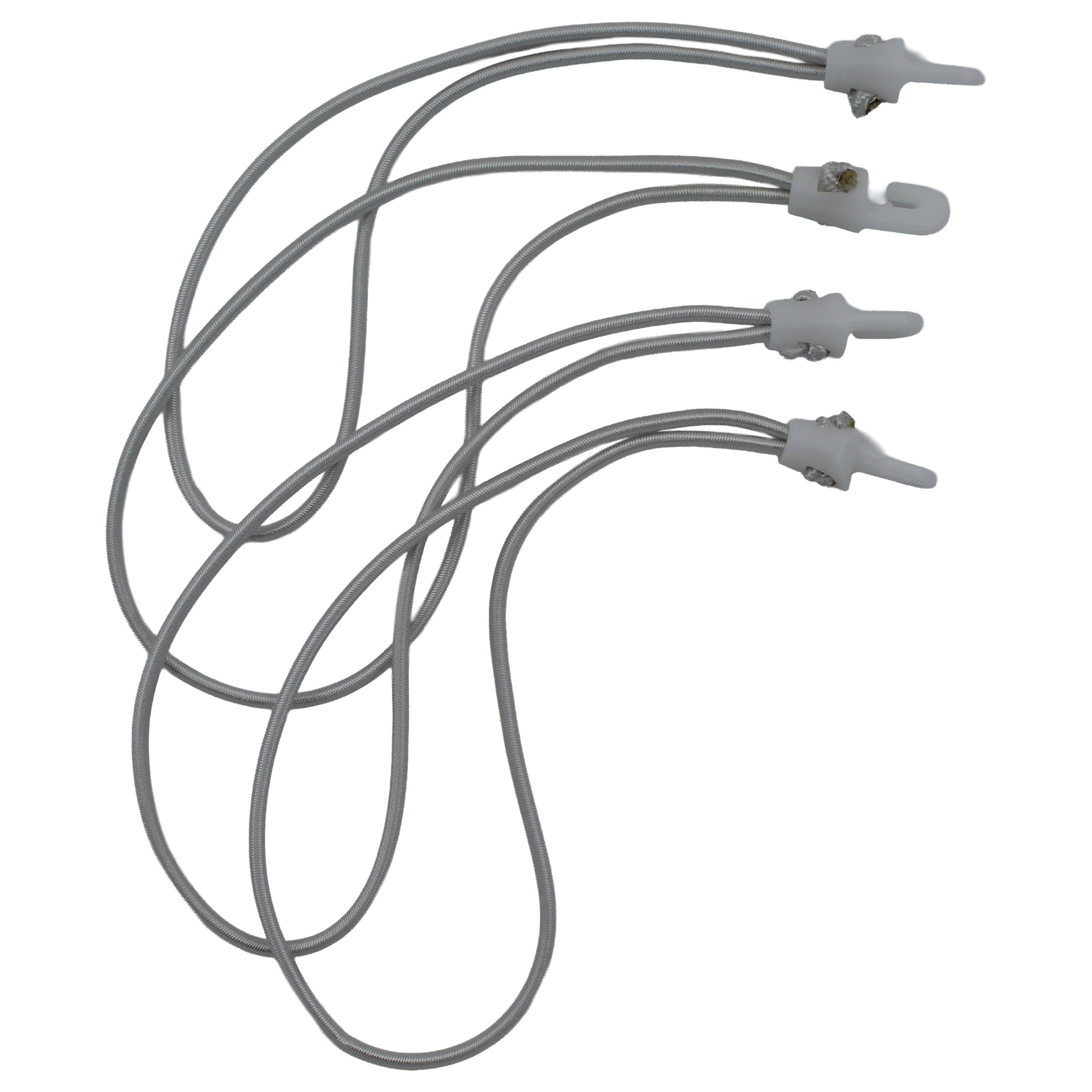 4 TORNADO®CLIP KLEIN, WEISS + 4 SEGELEINBINDER 4 MM, 26,5 CM Segeleinbinder SEILFLECHTER Tauwerk GmbH 