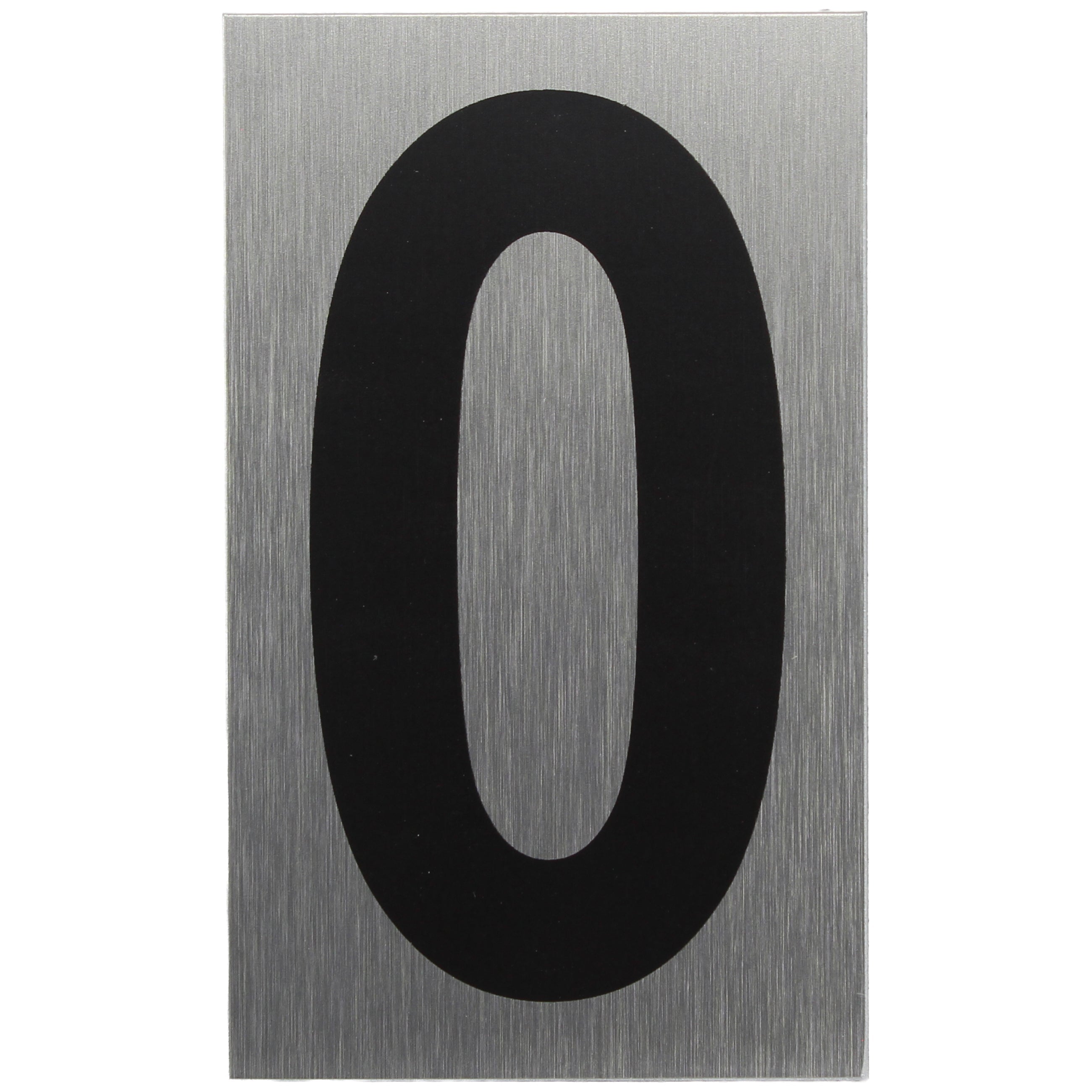 ALU-SCHILD "0" Alu-Schilder Zahlen SEILFLECHTER Tauwerk GmbH 