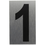 ALU-SCHILD "1" Alu-Schilder Zahlen SEILFLECHTER Tauwerk GmbH 