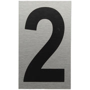 ALU-SCHILD "2" Alu-Schilder Zahlen SEILFLECHTER Tauwerk GmbH 