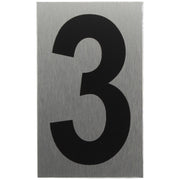 ALU-SCHILD "3" Alu-Schilder Zahlen SEILFLECHTER Tauwerk GmbH 