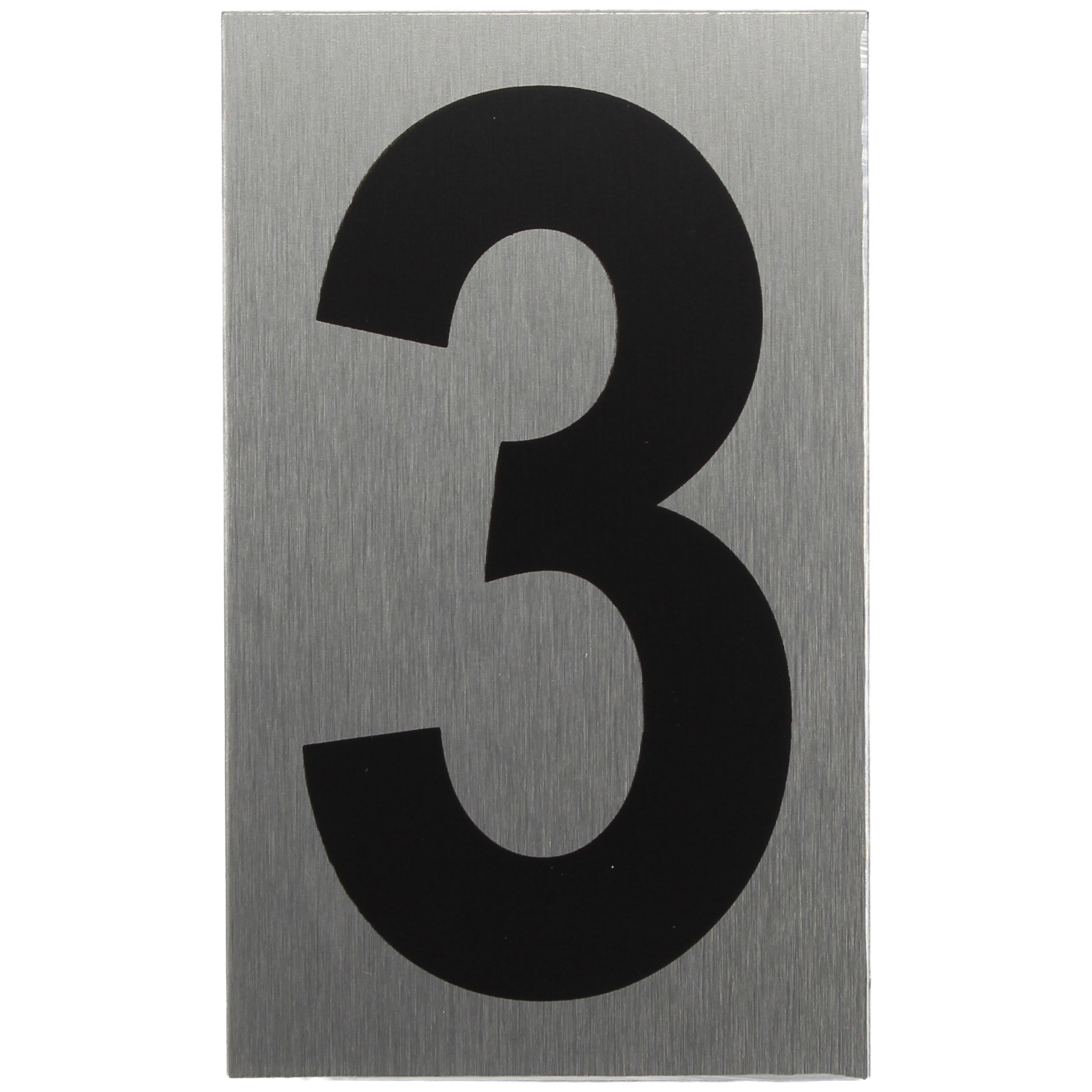 ALU-SCHILD "3" Alu-Schilder Zahlen SEILFLECHTER Tauwerk GmbH 