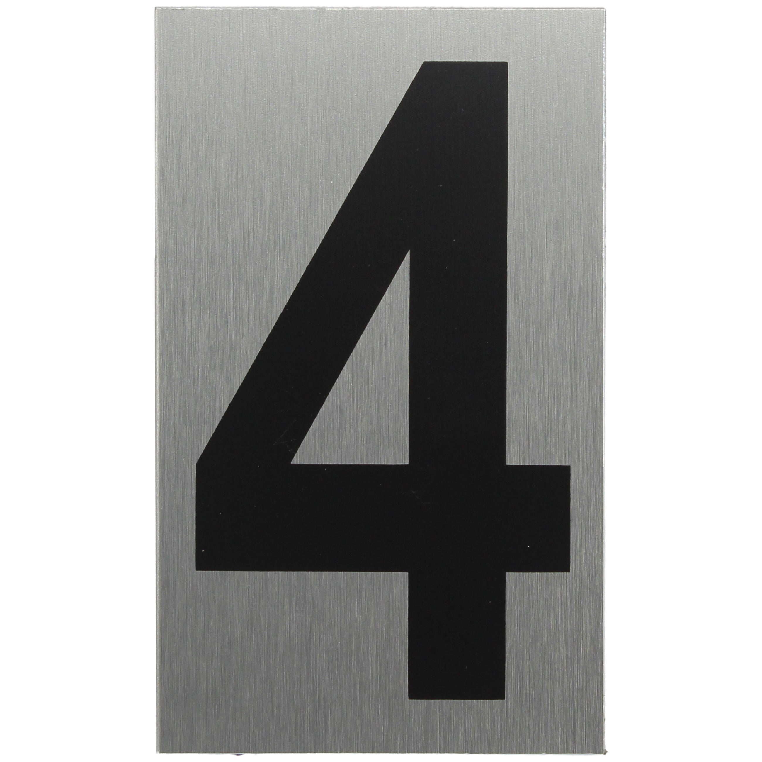 ALU-SCHILD "4" Alu-Schilder Zahlen SEILFLECHTER Tauwerk GmbH 
