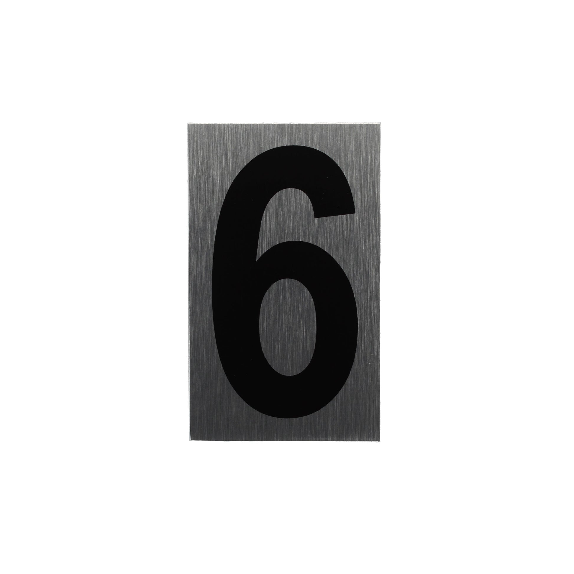 ALU-SCHILD "6" Alu-Schilder Zahlen SEILFLECHTER Tauwerk GmbH 