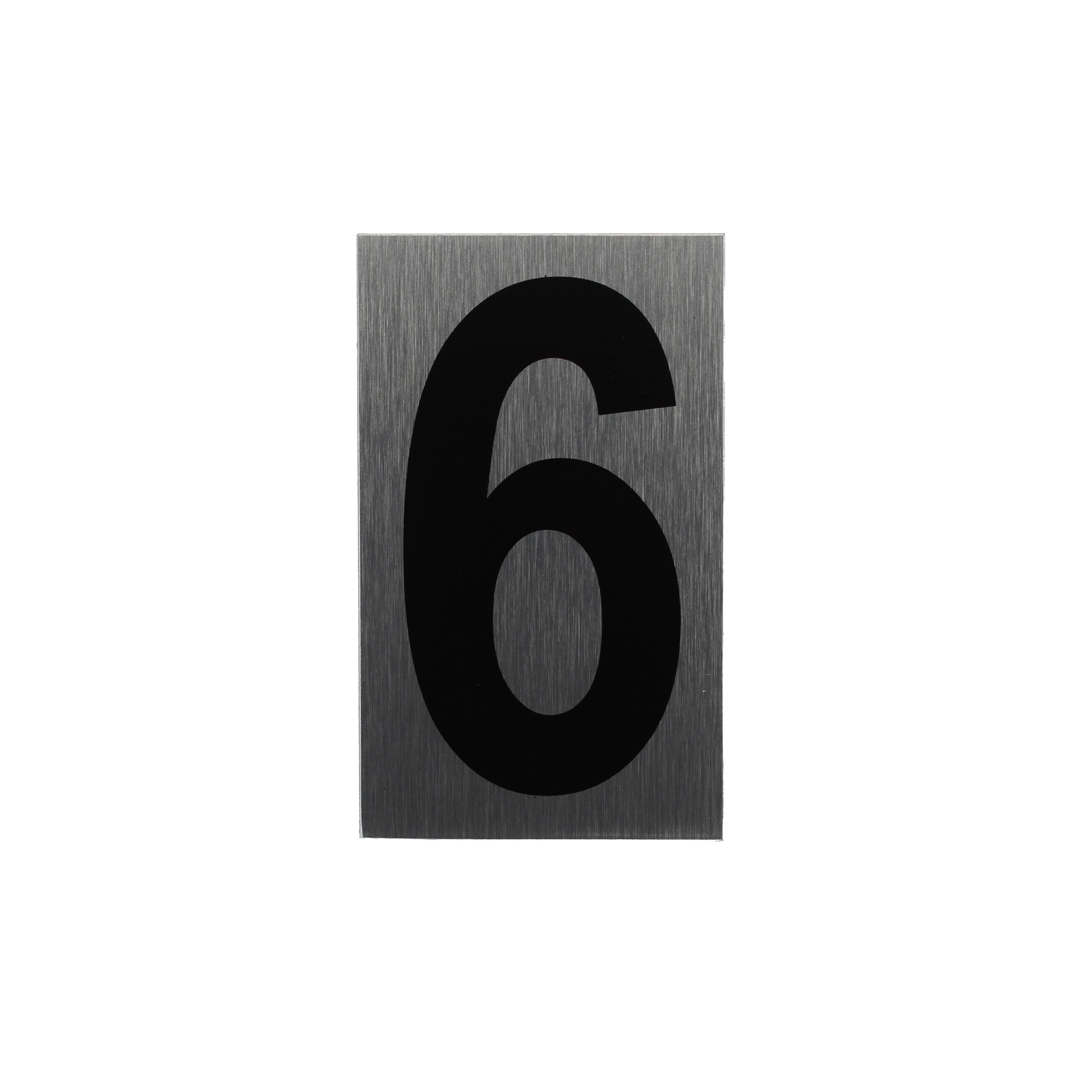 ALU-SCHILD "6" Alu-Schilder Zahlen SEILFLECHTER Tauwerk GmbH 