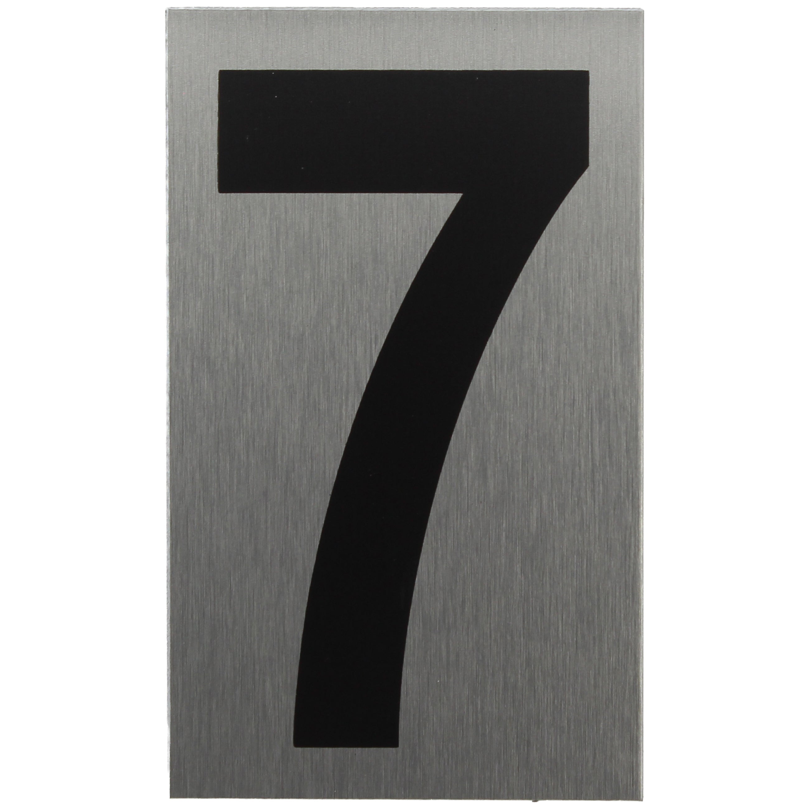 ALU-SCHILD "7" Alu-Schilder Zahlen SEILFLECHTER Tauwerk GmbH 