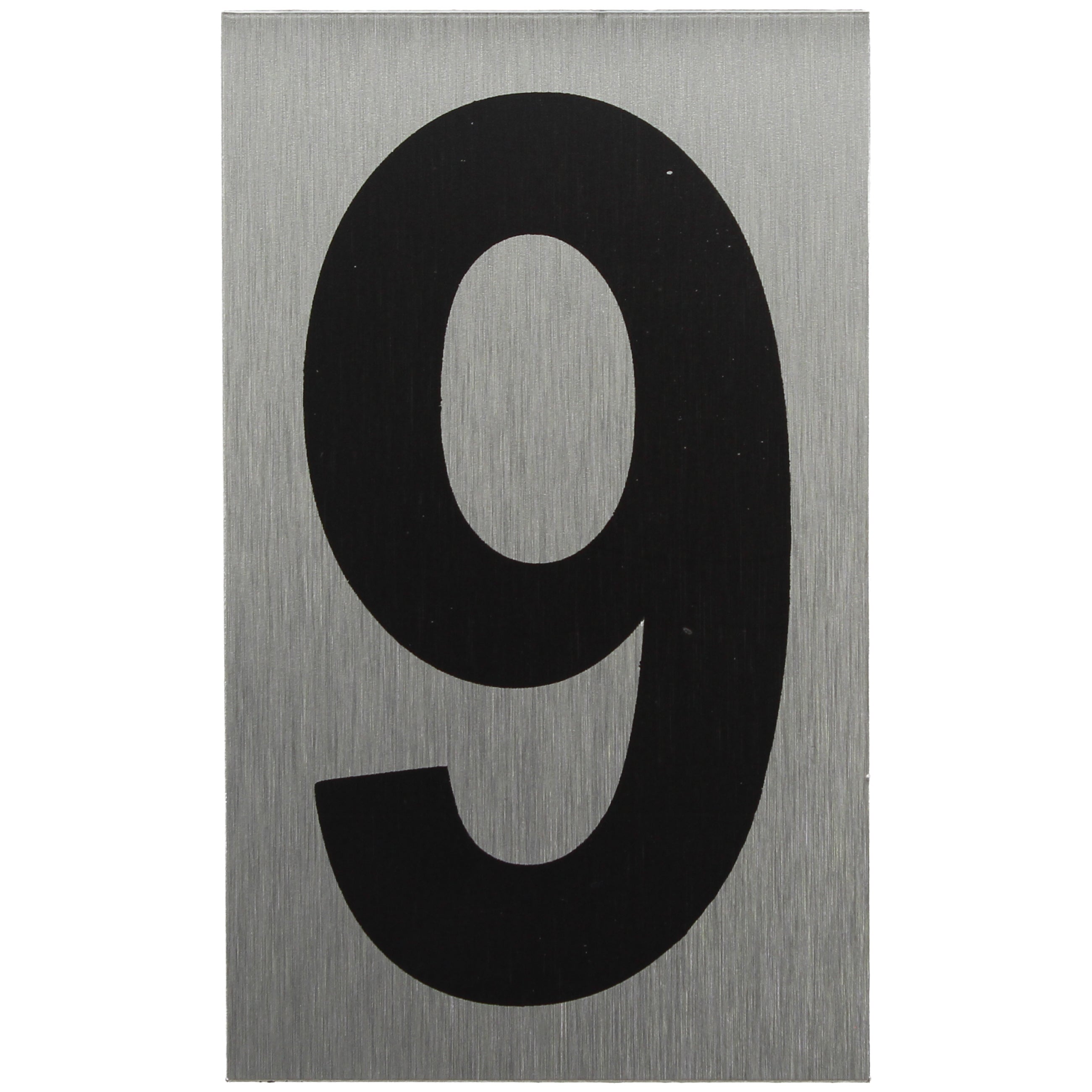 ALU-SCHILD "9" Alu-Schilder Zahlen SEILFLECHTER Tauwerk GmbH 