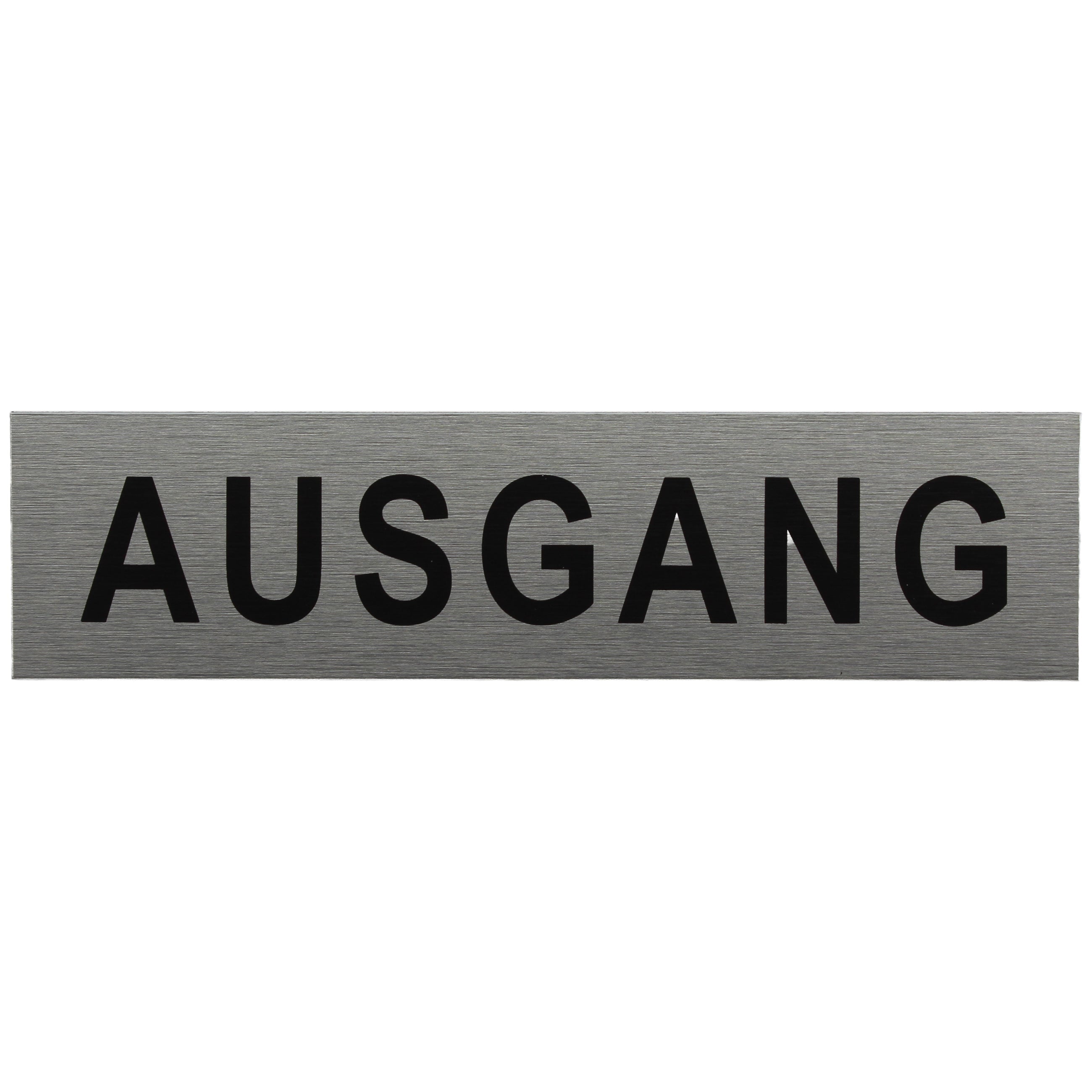 ALU-SCHILD "AUSGANG" Alu-Schilder Hinweise SEILFLECHTER Tauwerk GmbH 