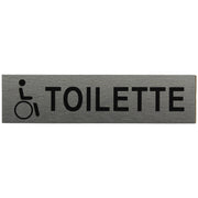ALU-SCHILD "BEHINDERTENTOILETTE" Alu-Schilder Hinweise SEILFLECHTER Tauwerk GmbH 