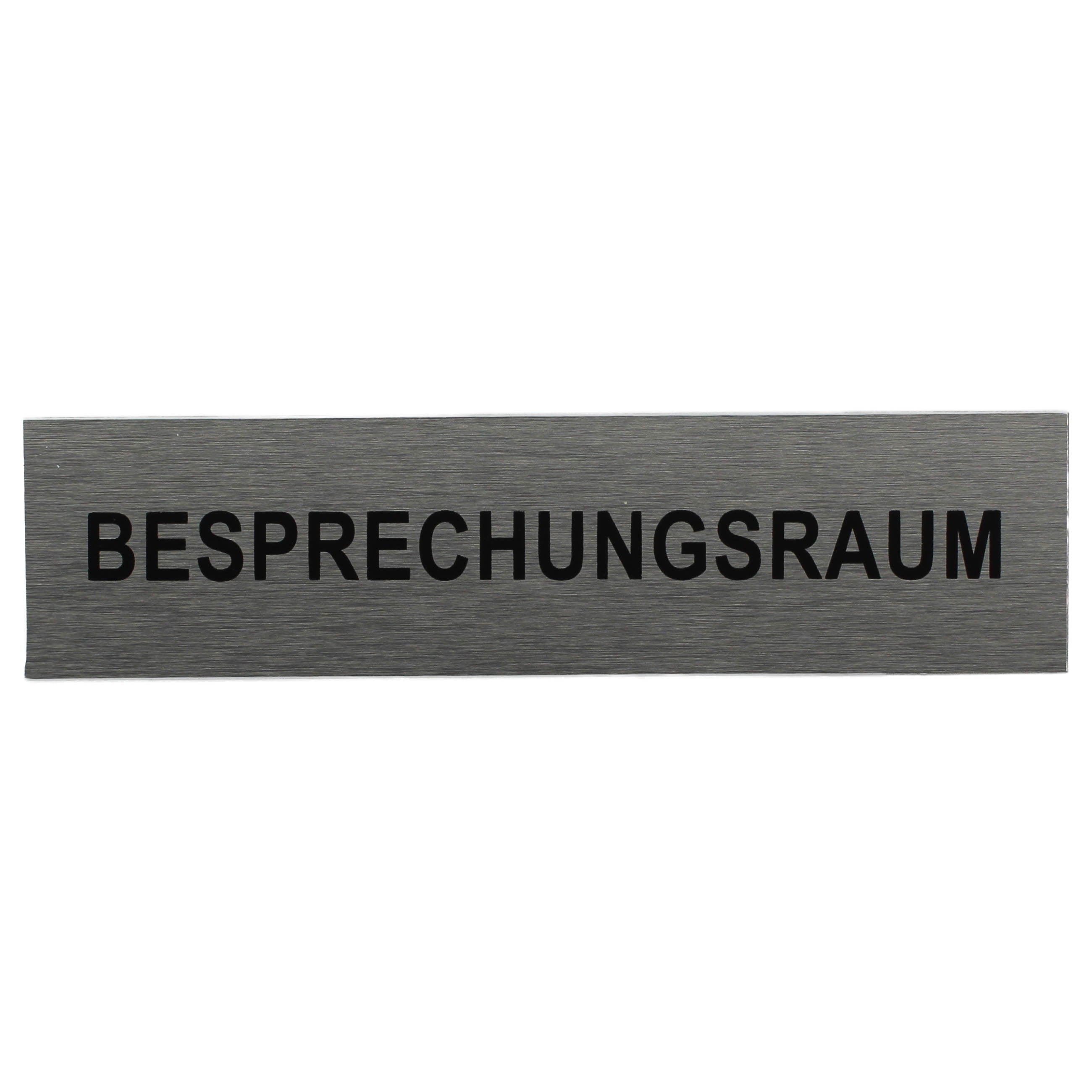 ALU-SCHILD "BESPRECHUNGSRAUM" Alu-Schilder Hinweise SEILFLECHTER Tauwerk GmbH 