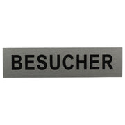 ALU-SCHILD "BESUCHER" Alu-Schilder Hinweise SEILFLECHTER Tauwerk GmbH 