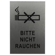ALU-SCHILD "BITTE NICHT RAUCHEN" Alu-Schilder Hinweise SEILFLECHTER Tauwerk GmbH 