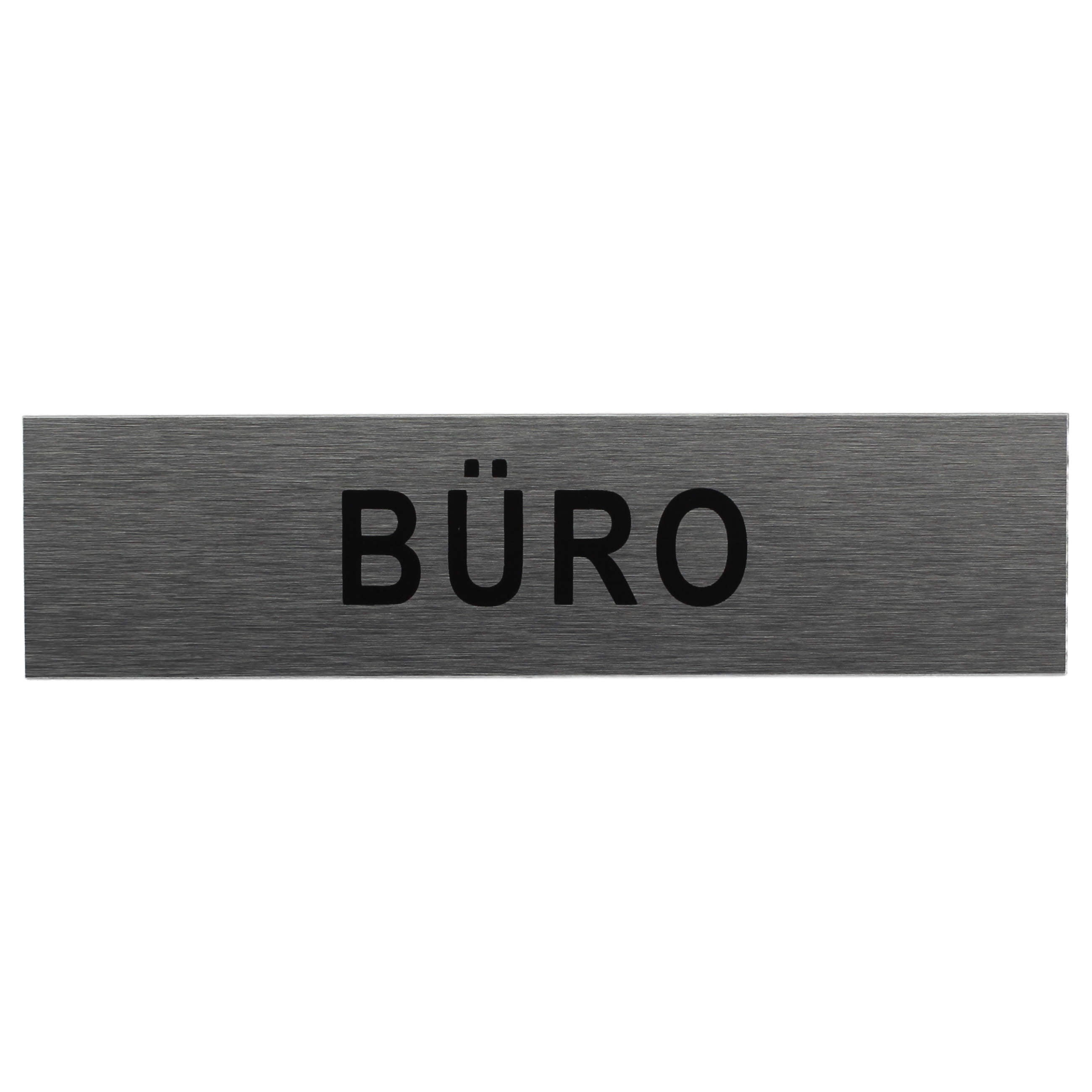 ALU-SCHILD "BÜRO" Alu-Schilder Hinweise SEILFLECHTER Tauwerk GmbH 
