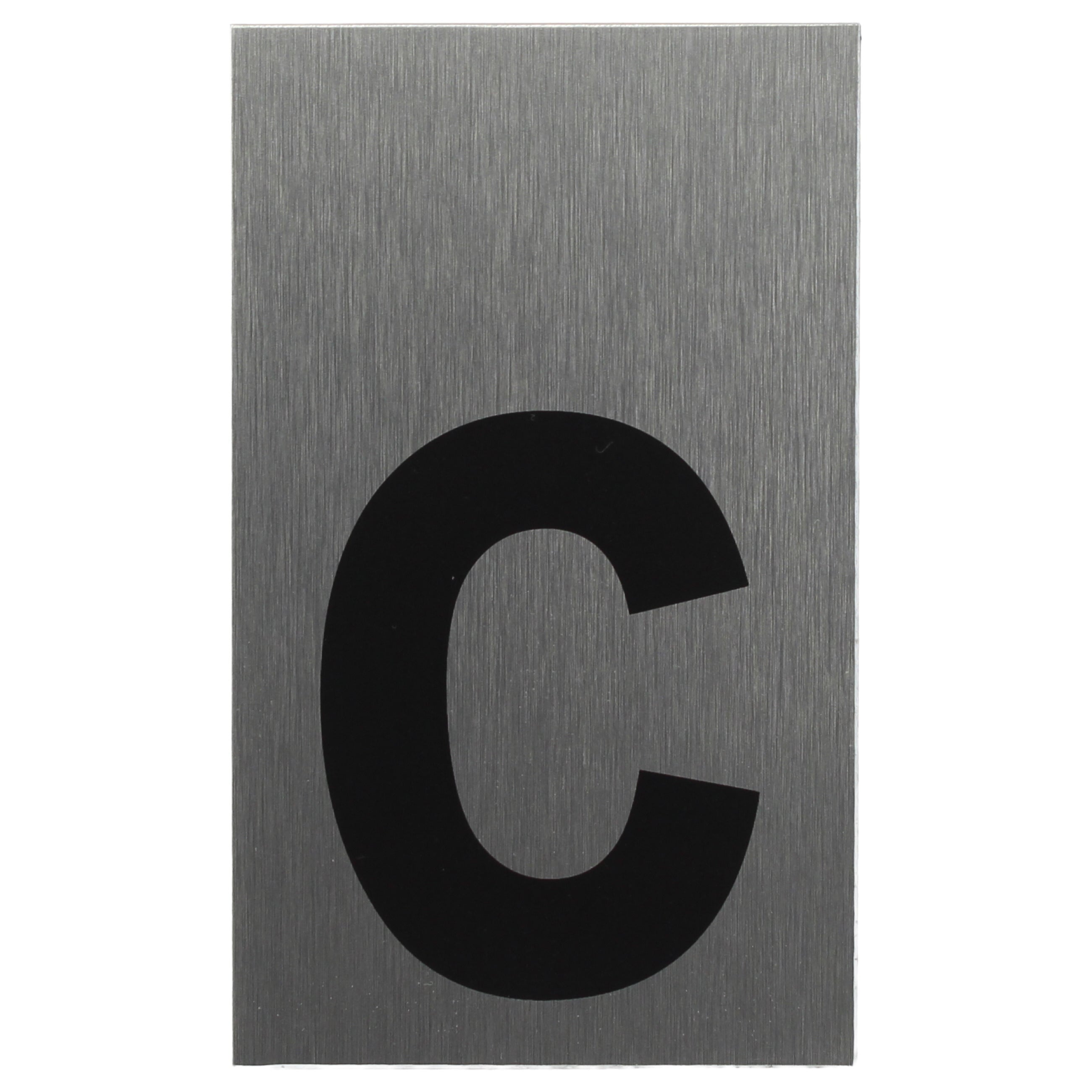 ALU-SCHILD "c" Alu-Schilder Buchstaben SEILFLECHTER Tauwerk GmbH 