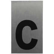 ALU-SCHILD "c" Alu-Schilder Buchstaben SEILFLECHTER Tauwerk GmbH 