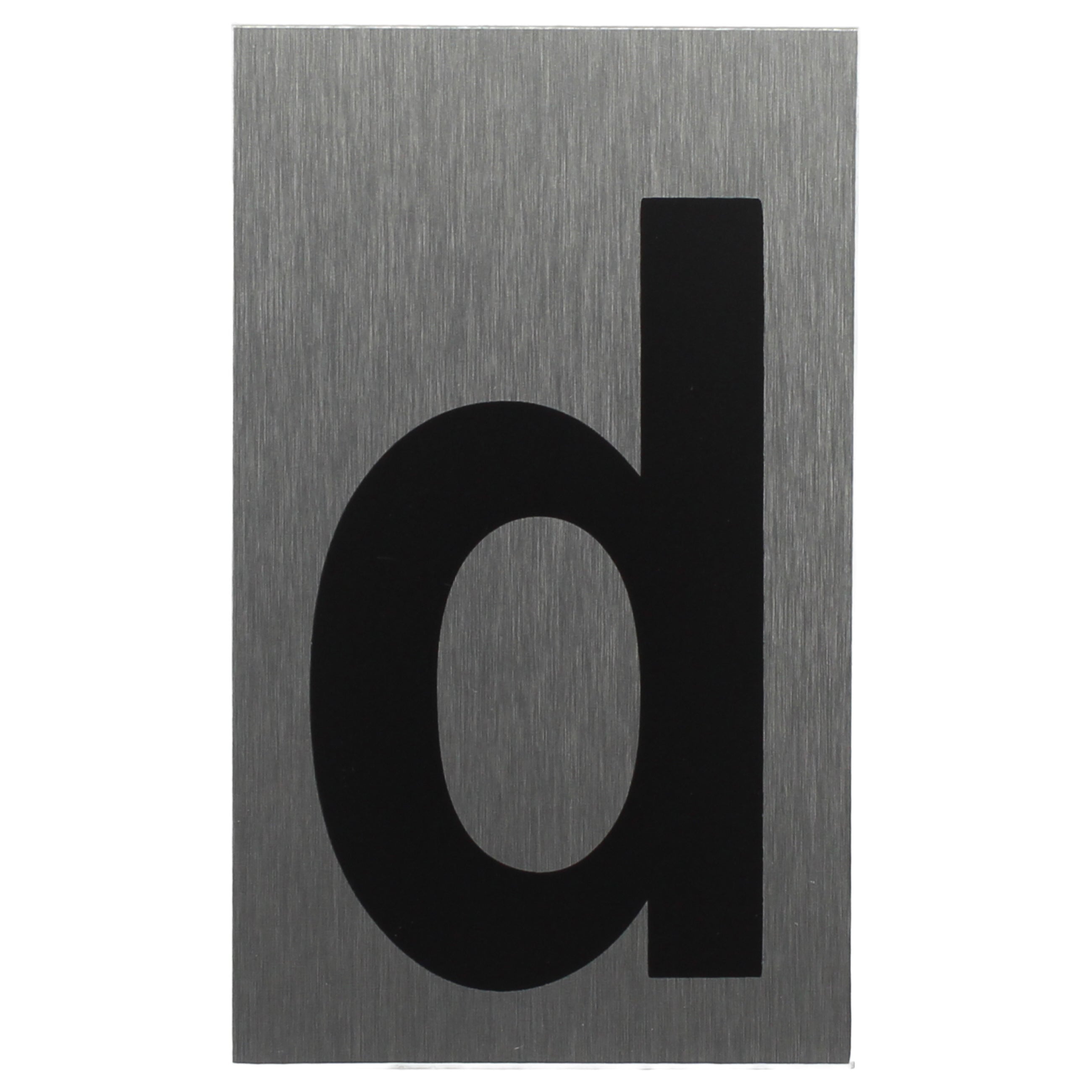 ALU-SCHILD "d" Alu-Schilder Buchstaben SEILFLECHTER Tauwerk GmbH 