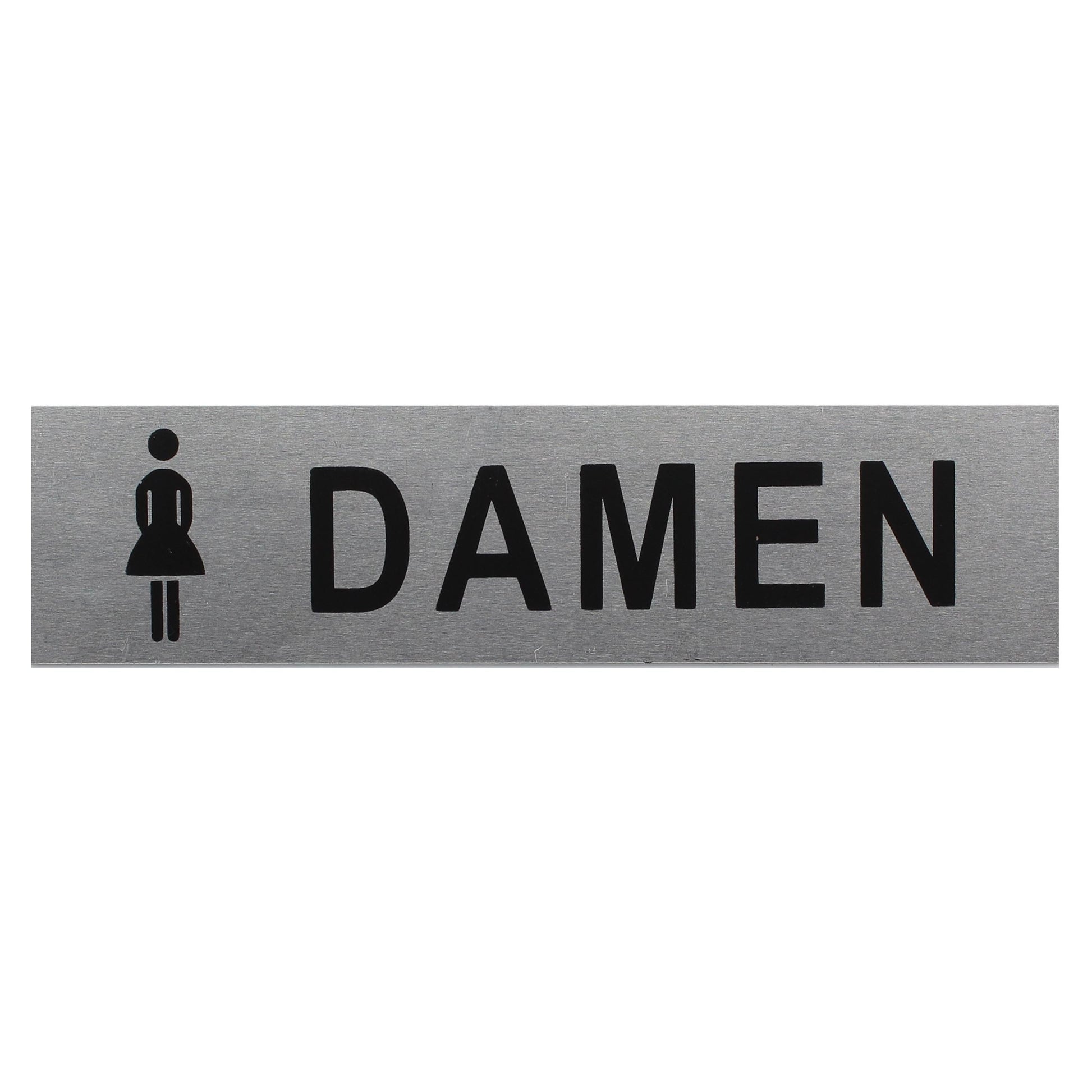 ALU-SCHILD "DAMEN" Alu-Schilder Hinweise SEILFLECHTER Tauwerk GmbH 