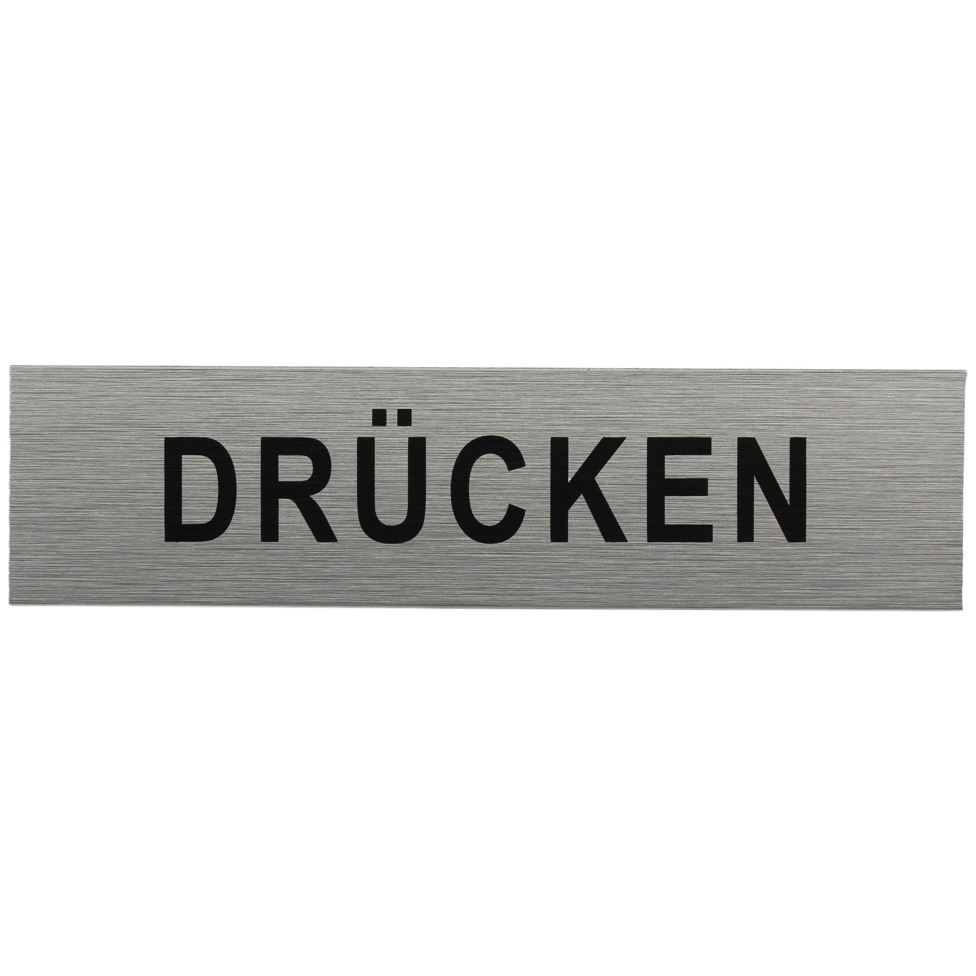 ALU-SCHILD "DRÜCKEN" Alu-Schilder Hinweise SEILFLECHTER Tauwerk GmbH 