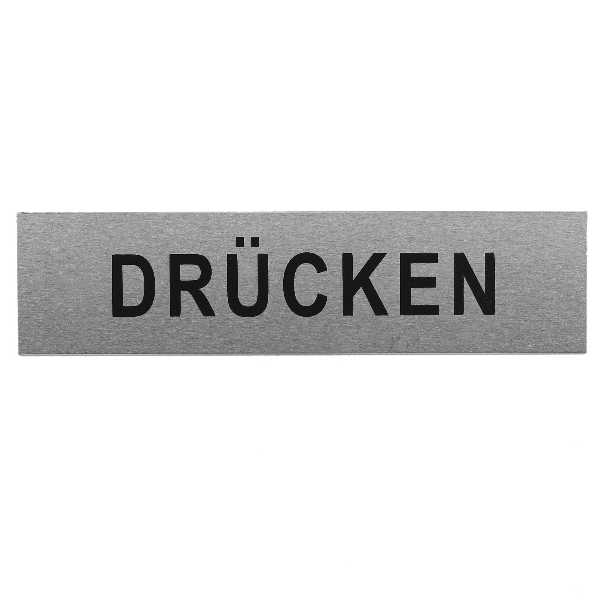 ALU-SCHILD "DRÜCKEN" Alu-Schilder Hinweise SEILFLECHTER Tauwerk GmbH 