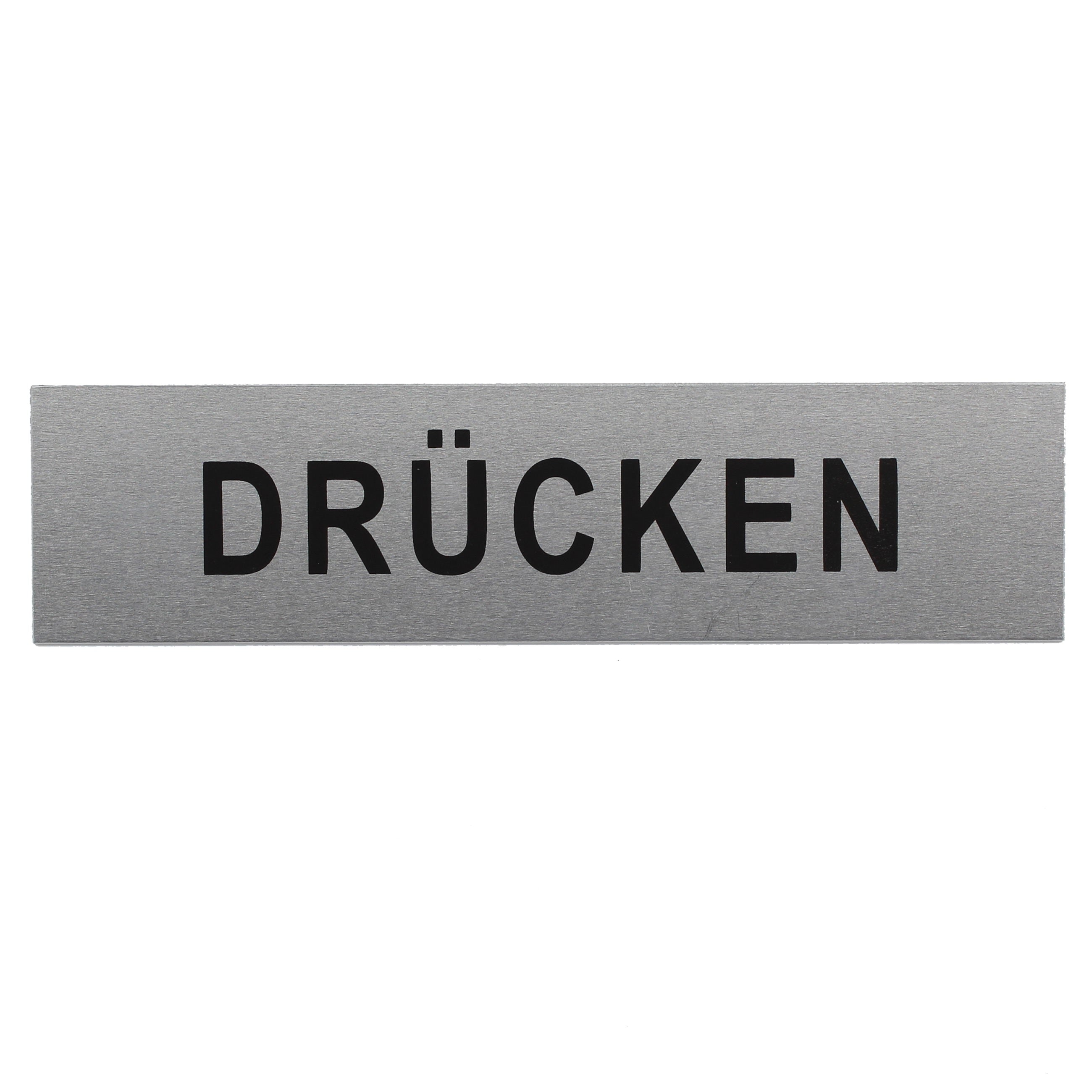 ALU-SCHILD "DRÜCKEN" Alu-Schilder Hinweise SEILFLECHTER Tauwerk GmbH 