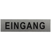 ALU-SCHILD "EINGANG" Alu-Schilder Hinweise SEILFLECHTER Tauwerk GmbH 