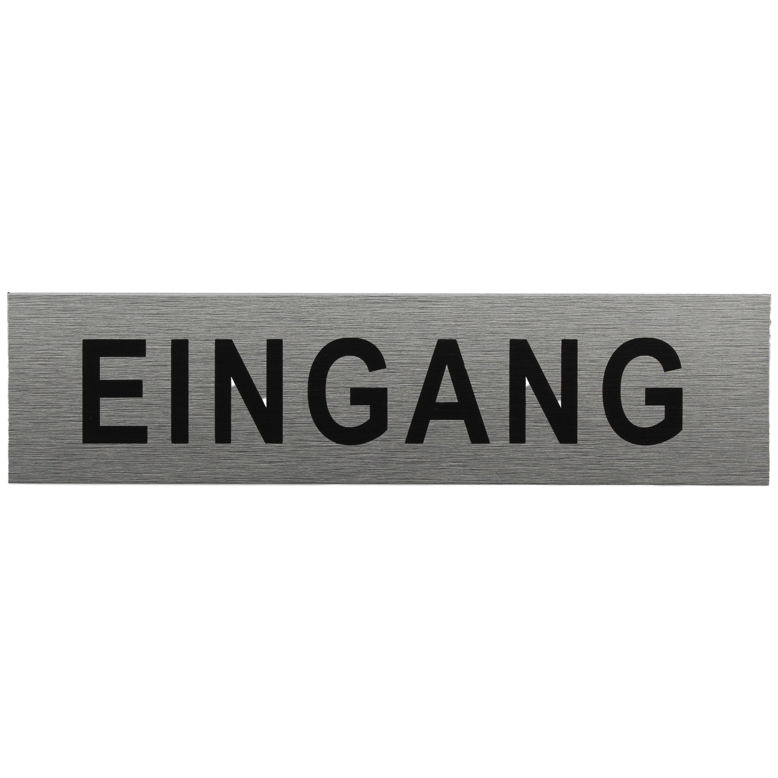 ALU-SCHILD "EINGANG" Alu-Schilder Hinweise SEILFLECHTER Tauwerk GmbH 