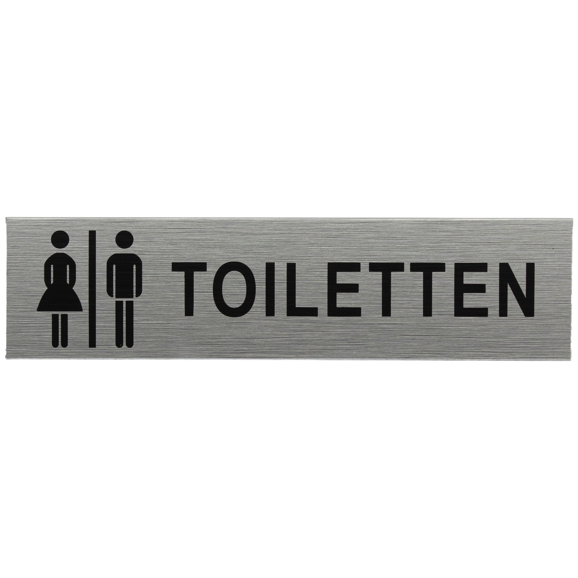 ALU-SCHILD "FRAU/MANN TOILETTE" Alu-Schilder Hinweise SEILFLECHTER Tauwerk GmbH 