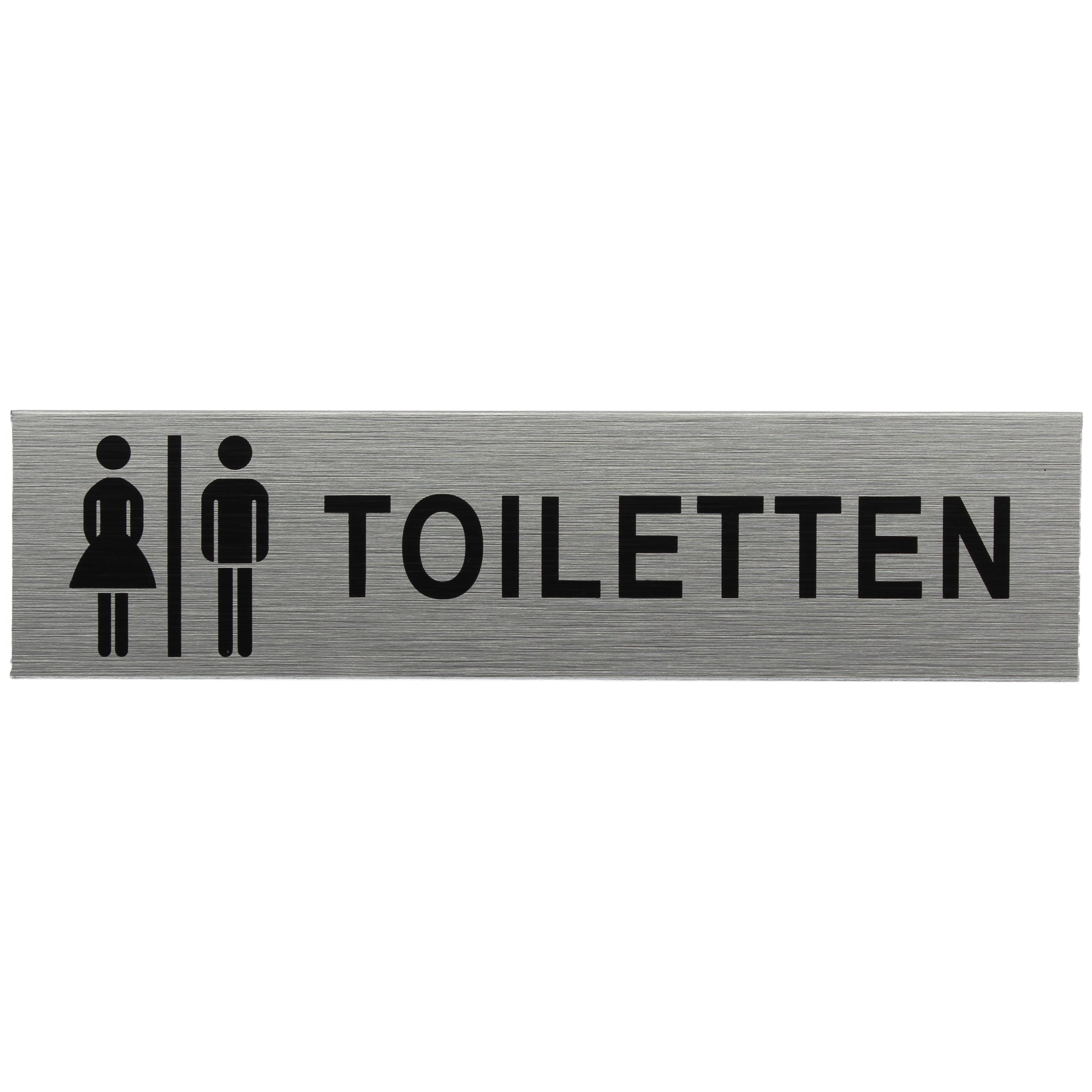 ALU-SCHILD "FRAU/MANN TOILETTE" Alu-Schilder Hinweise SEILFLECHTER Tauwerk GmbH 