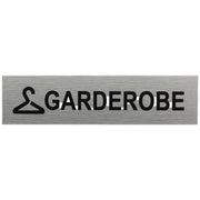 ALU-SCHILD "GARDEROBE" Alu-Schilder Hinweise SEILFLECHTER Tauwerk GmbH 