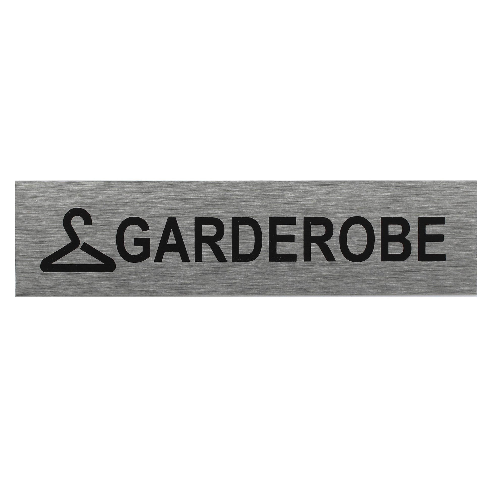 ALU-SCHILD "GARDEROBE" Alu-Schilder Hinweise SEILFLECHTER Tauwerk GmbH 