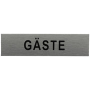 ALU-SCHILD "GÄSTE" Alu-Schilder Hinweise SEILFLECHTER Tauwerk GmbH 