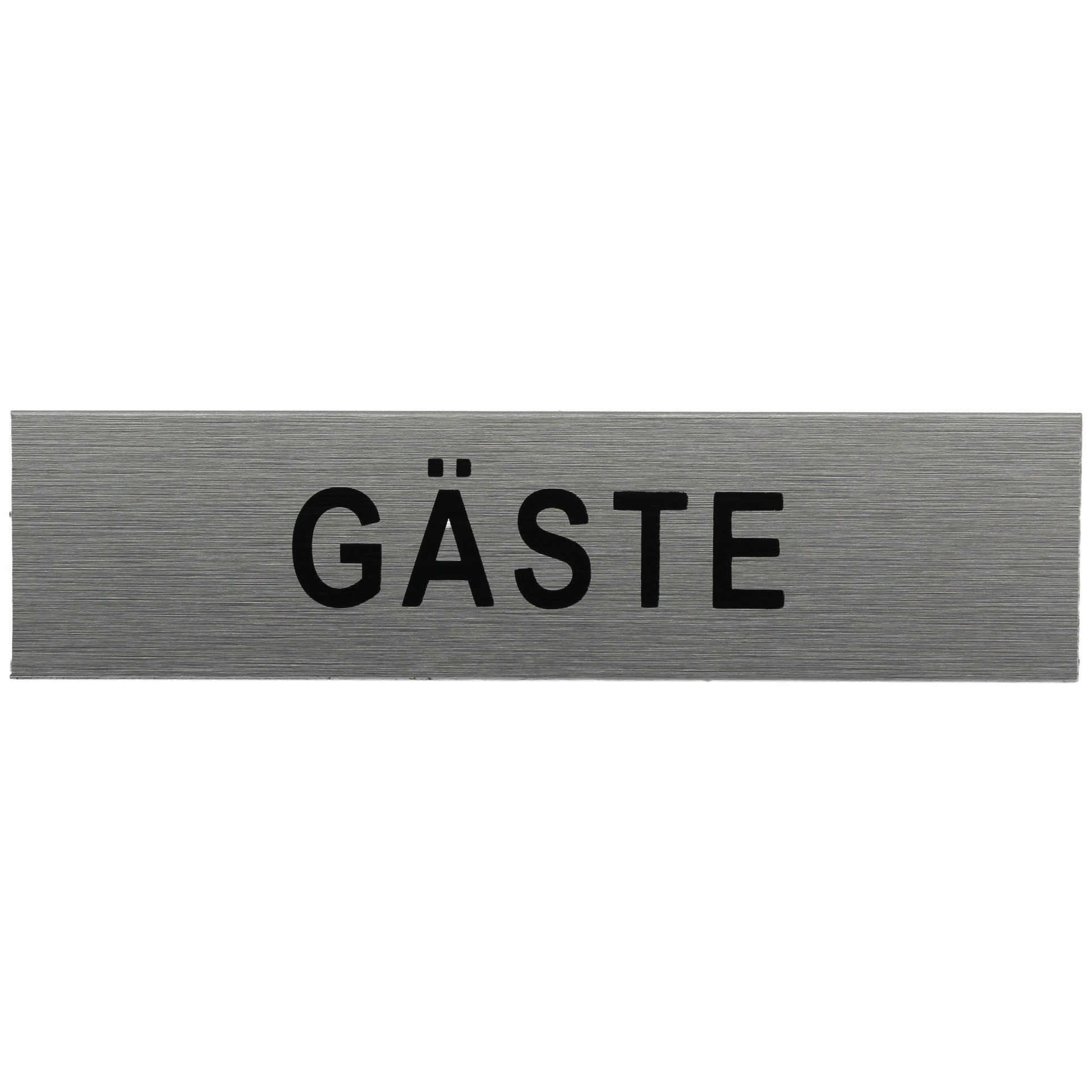 ALU-SCHILD "GÄSTE" Alu-Schilder Hinweise SEILFLECHTER Tauwerk GmbH 