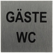 ALU-SCHILD "GÄSTE WC" Alu-Schilder Hinweise SEILFLECHTER Tauwerk GmbH 