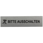 ALU-SCHILD "HANDY BITTE AUSSCHALTEN" Alu-Schilder Hinweise SEILFLECHTER Tauwerk GmbH 