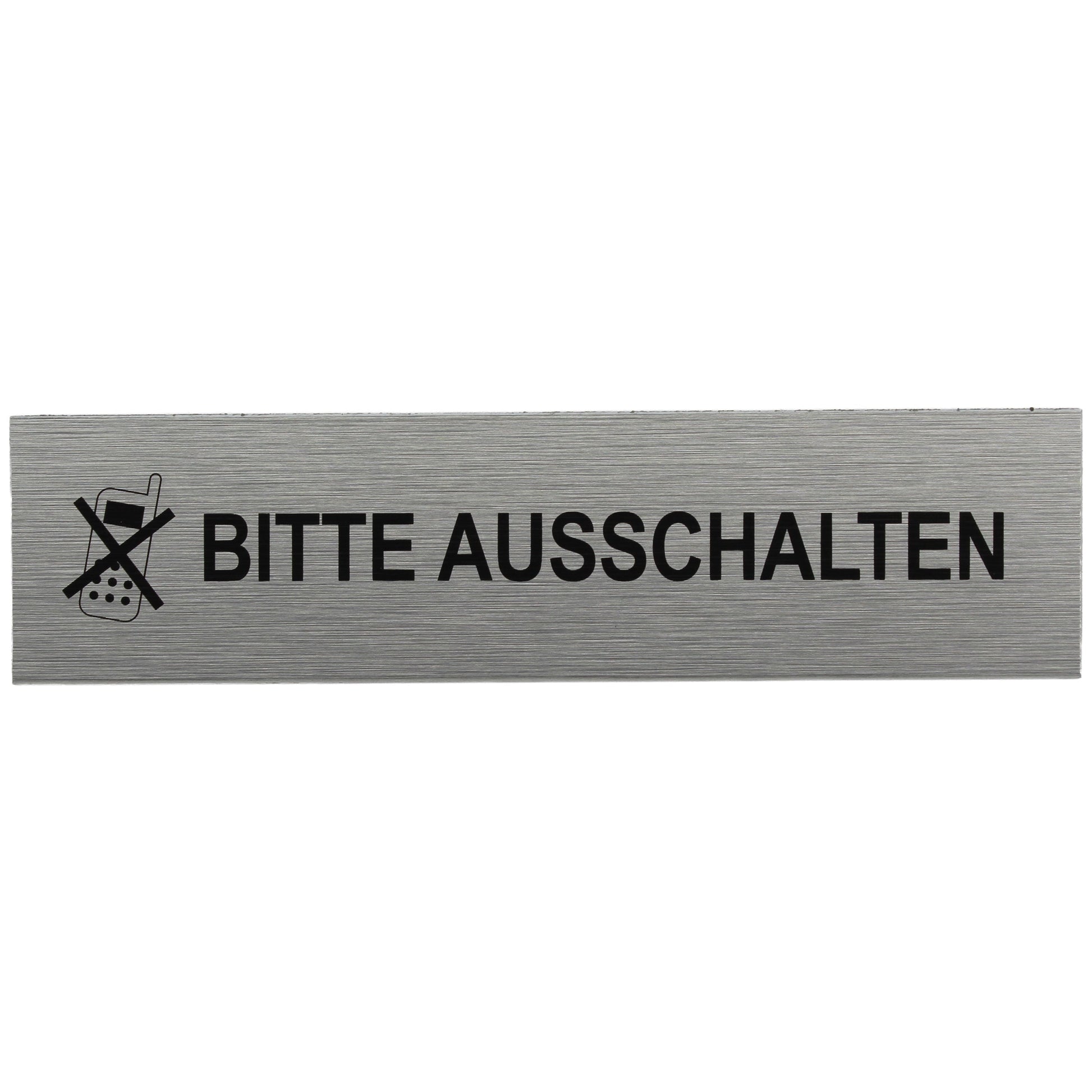ALU-SCHILD "HANDY BITTE AUSSCHALTEN" Alu-Schilder Hinweise SEILFLECHTER Tauwerk GmbH 