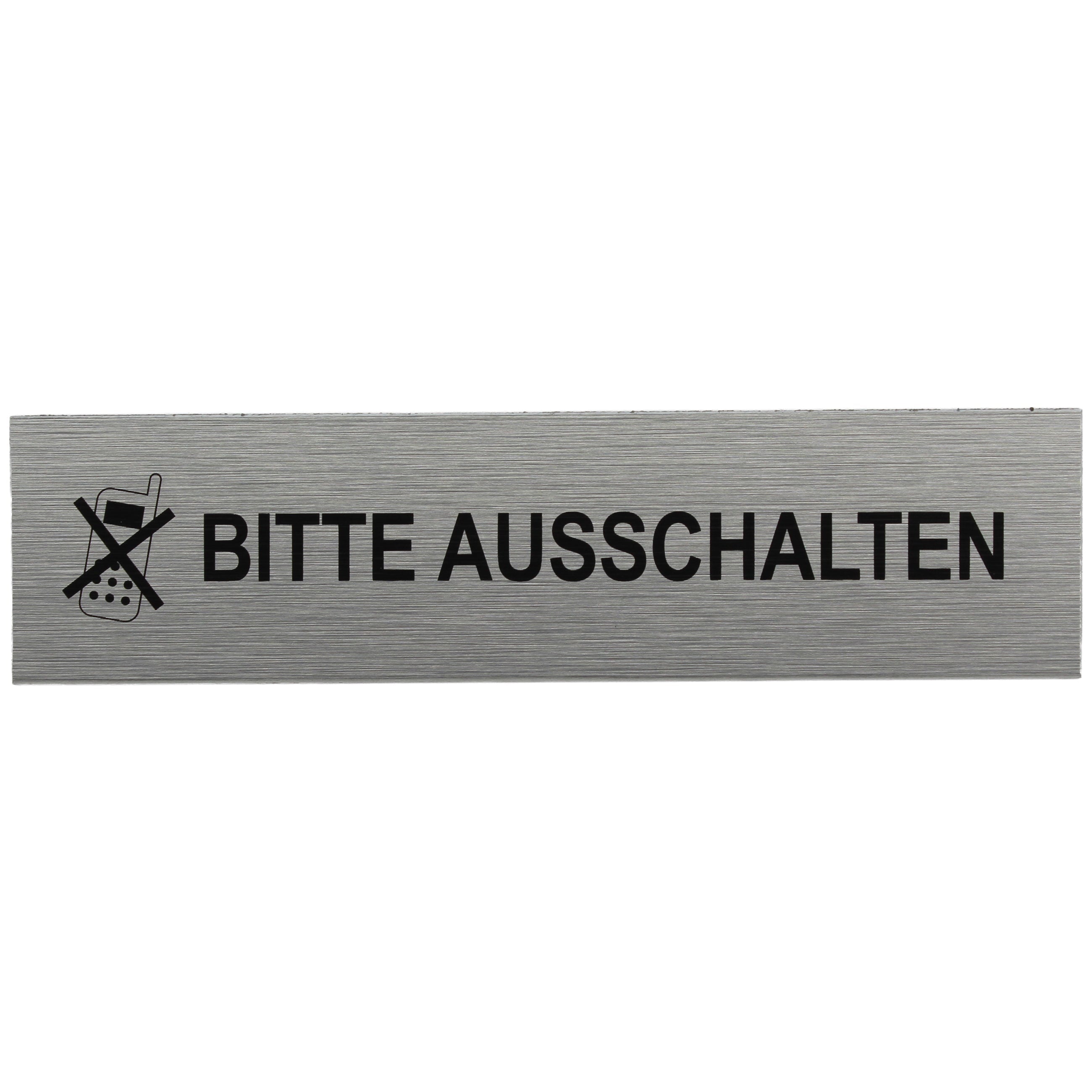 ALU-SCHILD "HANDY BITTE AUSSCHALTEN" Alu-Schilder Hinweise SEILFLECHTER Tauwerk GmbH 