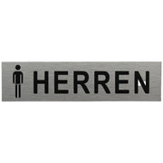ALU-SCHILD "HERREN" Alu-Schilder Hinweise SEILFLECHTER Tauwerk GmbH 