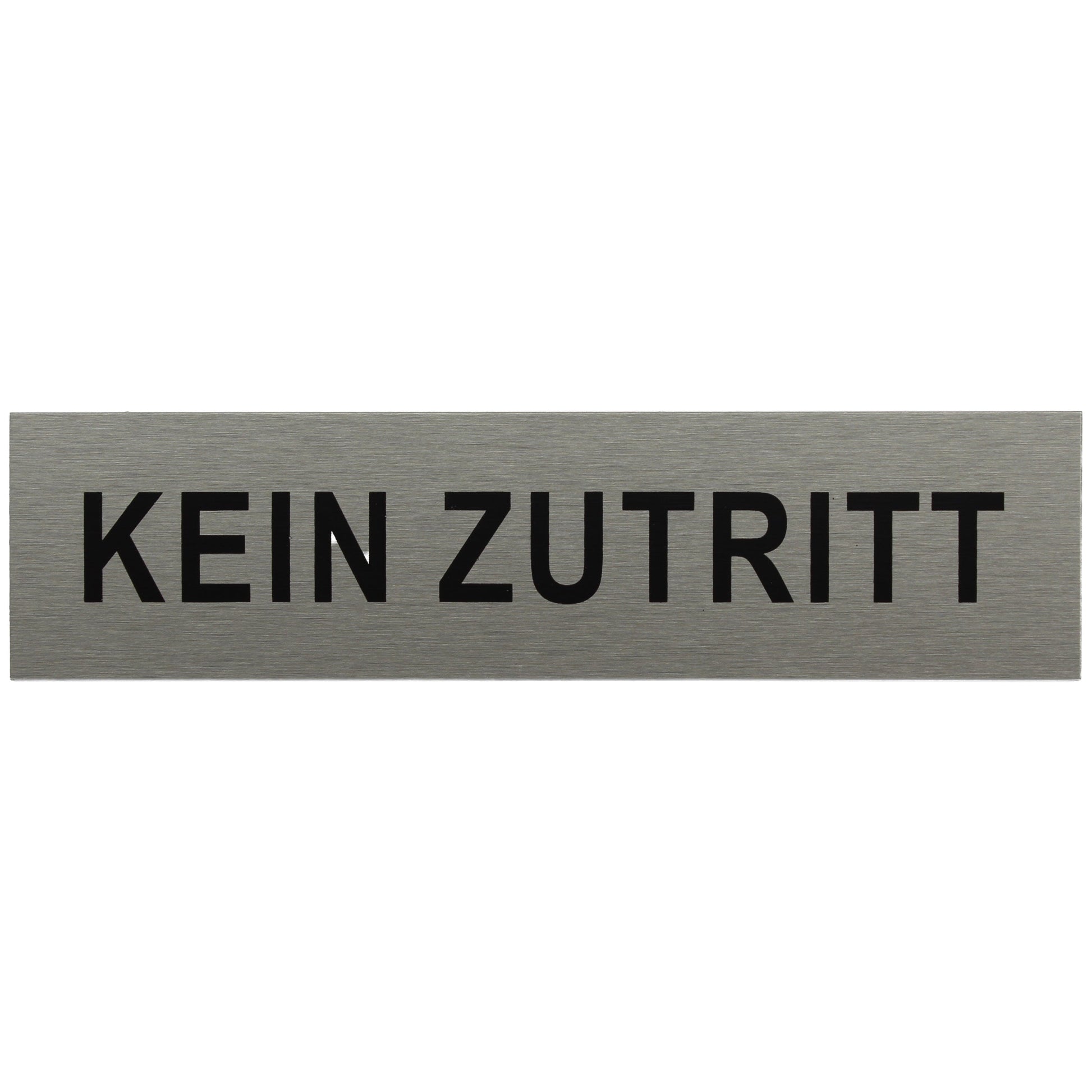ALU-SCHILD "KEIN ZUTRITT" Alu-Schilder Hinweise SEILFLECHTER Tauwerk GmbH 