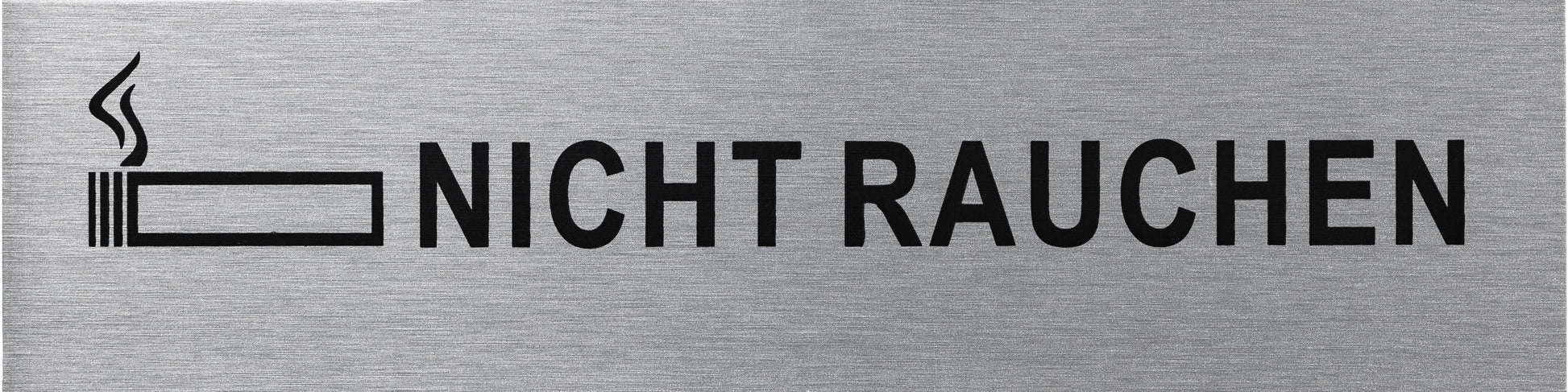 ALU-SCHILD "NICHT RAUCHEN" Alu-Schilder Hinweise SEILFLECHTER Tauwerk GmbH 