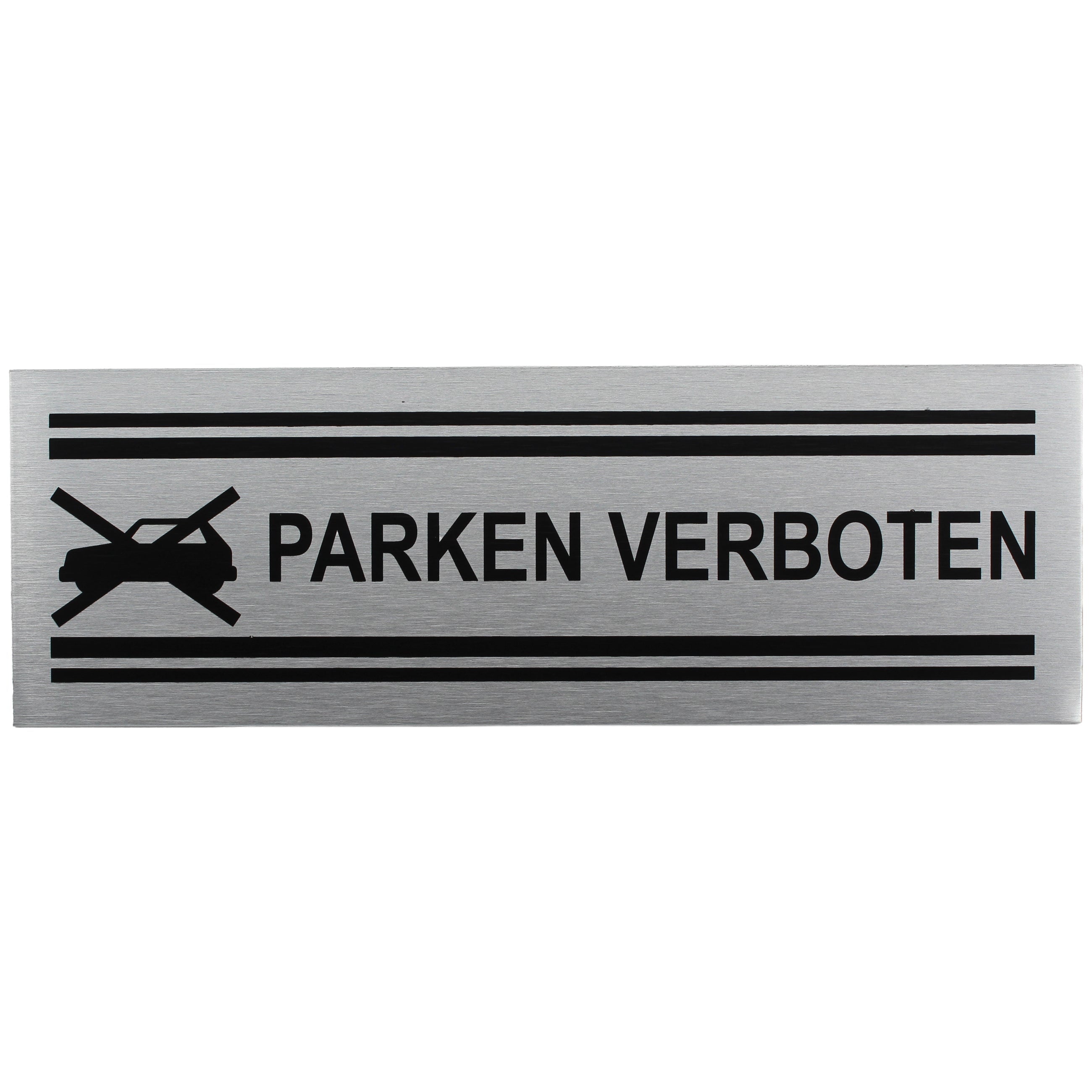 ALU-SCHILD "PARKEN VERBOTEN" Alu-Schilder Hinweise SEILFLECHTER Tauwerk GmbH 