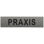 ALU-SCHILD "PRAXIS" Alu-Schilder Hinweise SEILFLECHTER Tauwerk GmbH 