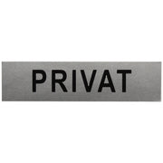 ALU-SCHILD "PRIVAT" Alu-Schilder Hinweise SEILFLECHTER Tauwerk GmbH 