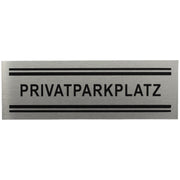 ALU-SCHILD "PRIVATPARKPLATZ" Alu-Schilder Hinweise SEILFLECHTER Tauwerk GmbH 