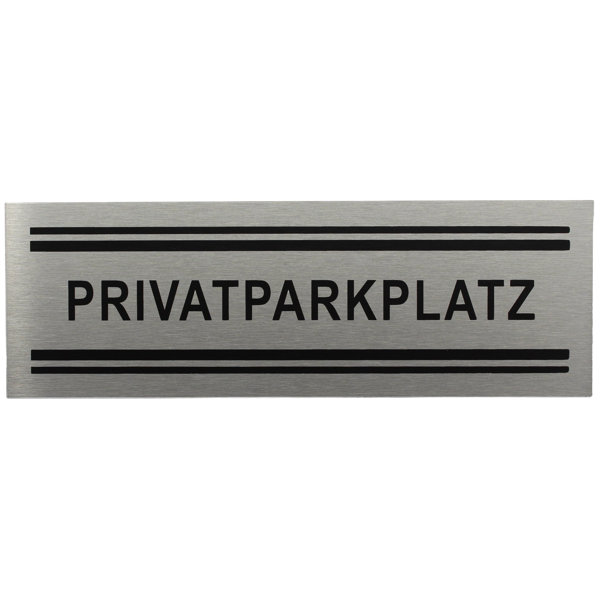 ALU-SCHILD "PRIVATPARKPLATZ" Alu-Schilder Hinweise SEILFLECHTER Tauwerk GmbH 