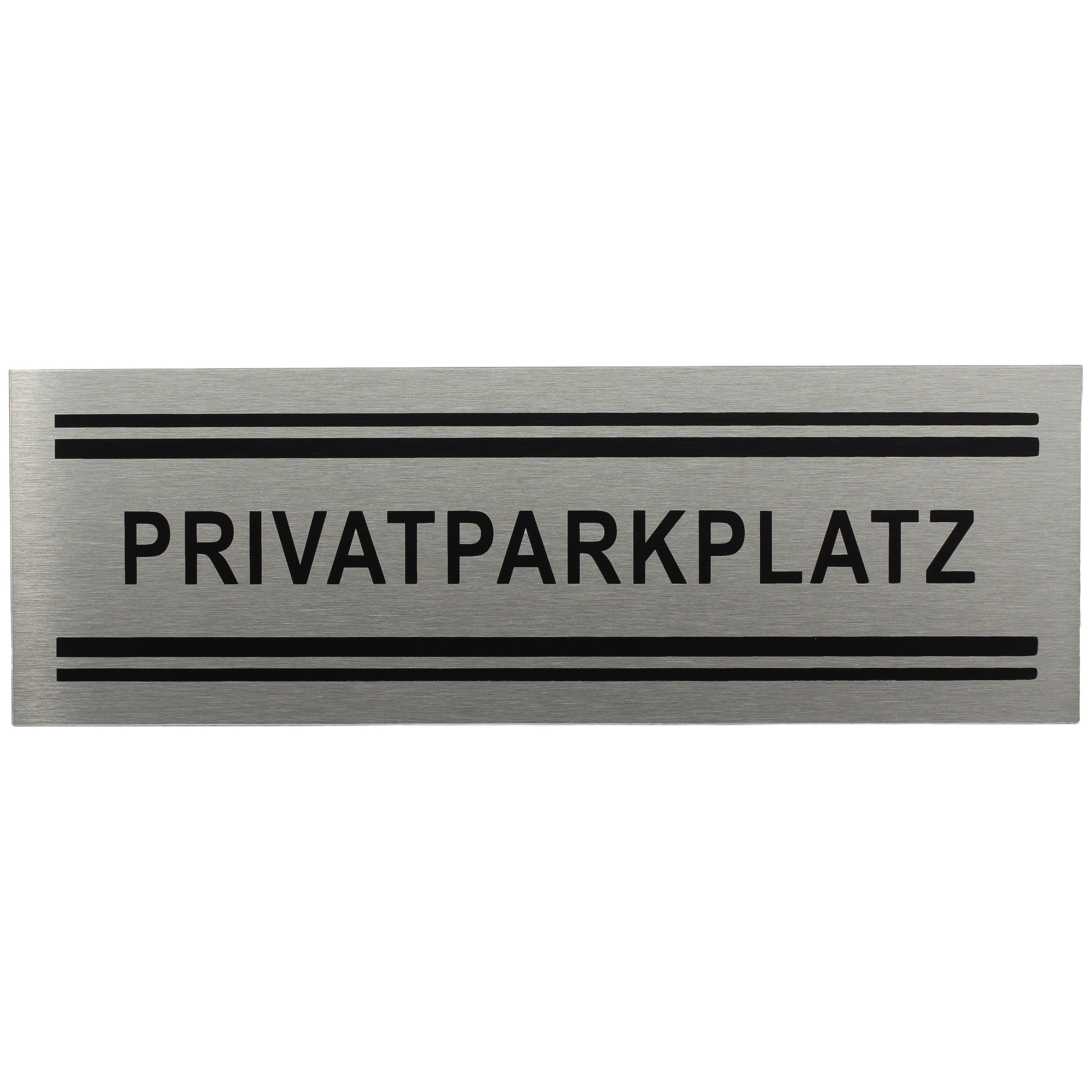 ALU-SCHILD "PRIVATPARKPLATZ" Alu-Schilder Hinweise SEILFLECHTER Tauwerk GmbH 