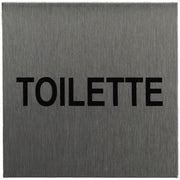 ALU-SCHILD "TOILETTE" Alu-Schilder Hinweise SEILFLECHTER Tauwerk GmbH 
