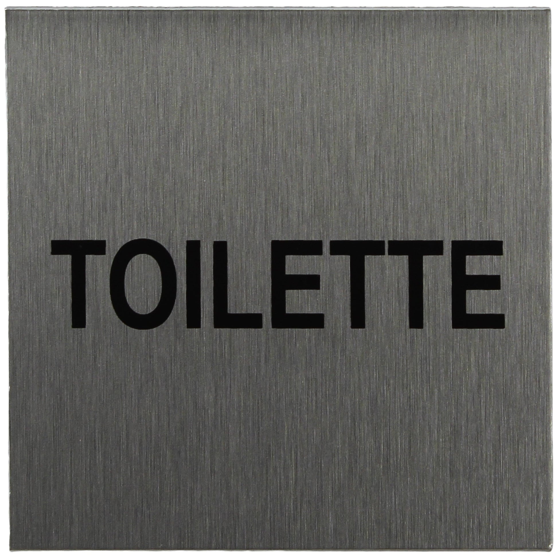 ALU-SCHILD "TOILETTE" Alu-Schilder Hinweise SEILFLECHTER Tauwerk GmbH 
