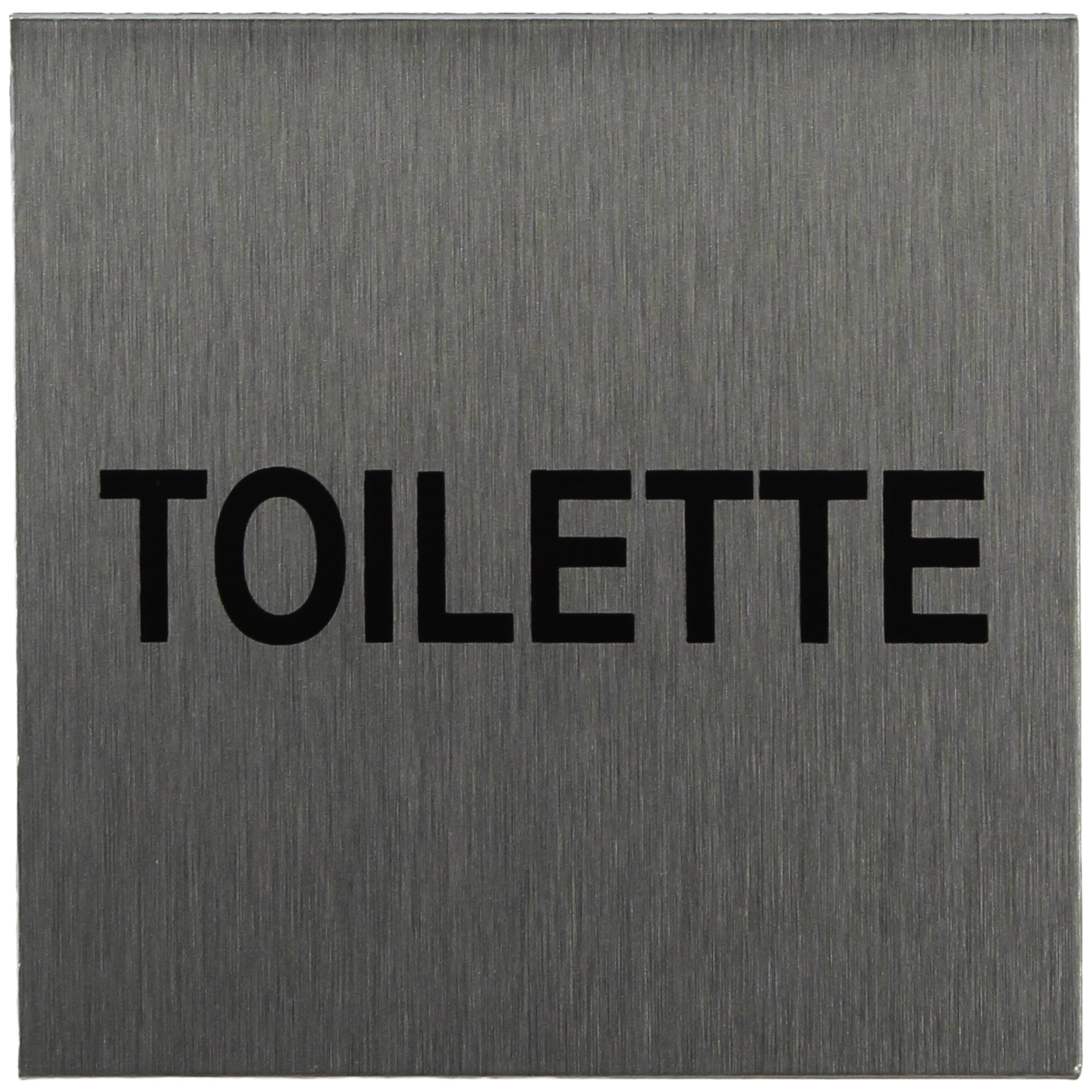 ALU-SCHILD "TOILETTE" Alu-Schilder Hinweise SEILFLECHTER Tauwerk GmbH 